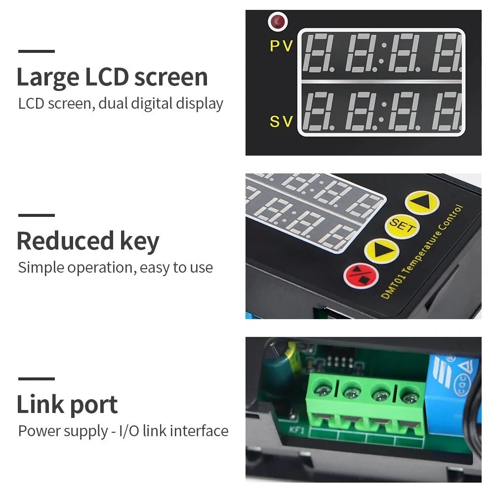 ZFX-G3051 Digital Temperature Controller Microcomputer Thermostat Heating Cooling Control Refrigeration NTC Sensor AC110-220V — view 6