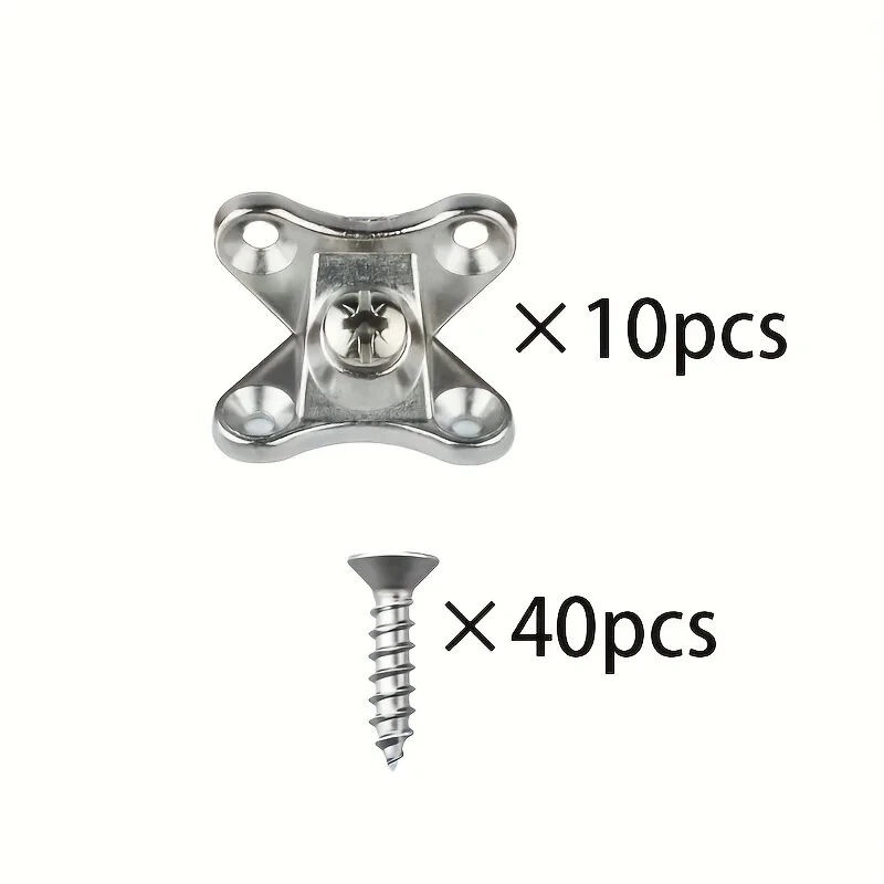 Zinc Alloy Corner Bracket L Shaped Support Connector 10 Pack Rust Resistant Heavy Duty Screws Included Furniture Hardware for Tables Chairs Shelves Cabinets — view 8