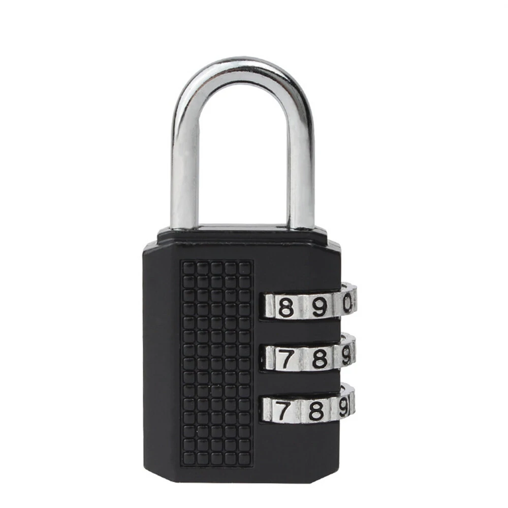 Zinc Alloy Miniature Combination Lock 532510mm Black Secure Luggage Pouch Storage High-Quality Durability — view 2