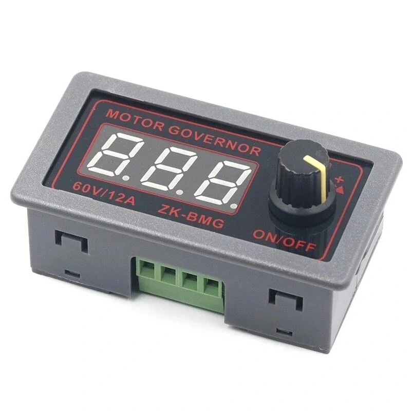 ZK-BMG PWM DC Motor Controller Adjustable Speed DC 9-60V 12V 24V 48V 12A Digital Display Encoder Duty Ratio Frequency Controller — Pricio