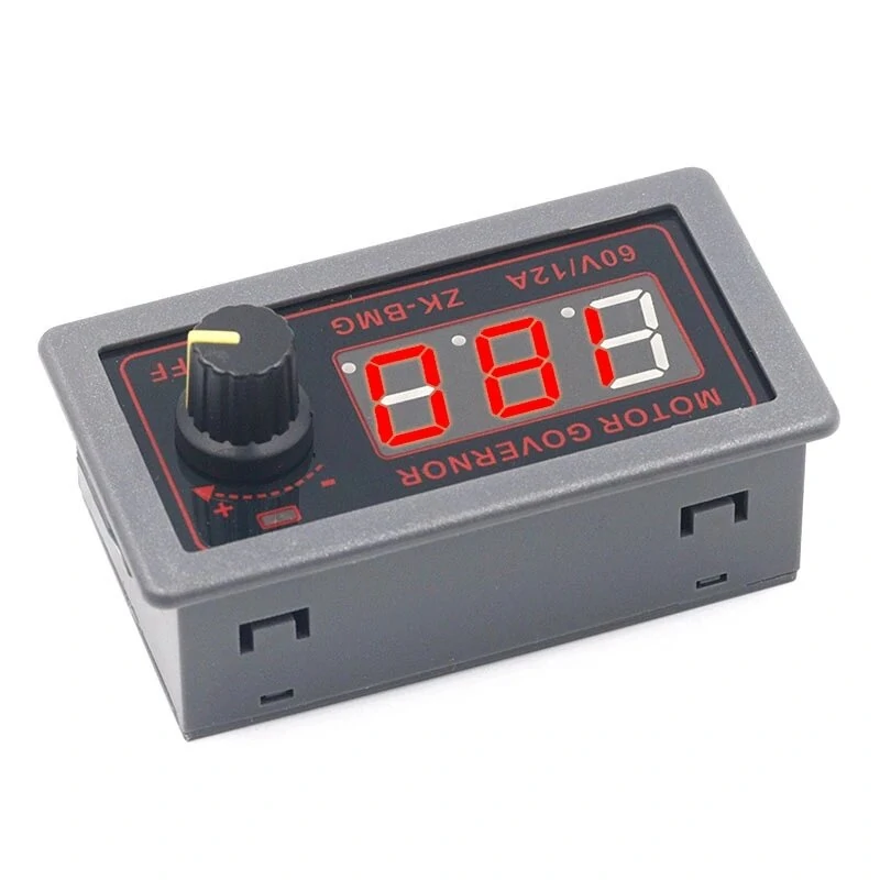 ZK-BMG PWM DC Motor Controller Adjustable Speed DC 9-60V 12V 24V 48V 12A Digital Display Encoder Duty Ratio Frequency Controller — view 4