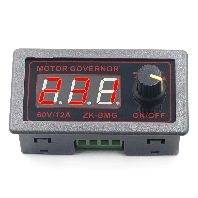 ZK-BMG PWM DC Motor Controller Adjustable Speed DC 9-60V 12V 24V 48V 12A Digital Display Encoder Duty Ratio Frequency Controller — view 5