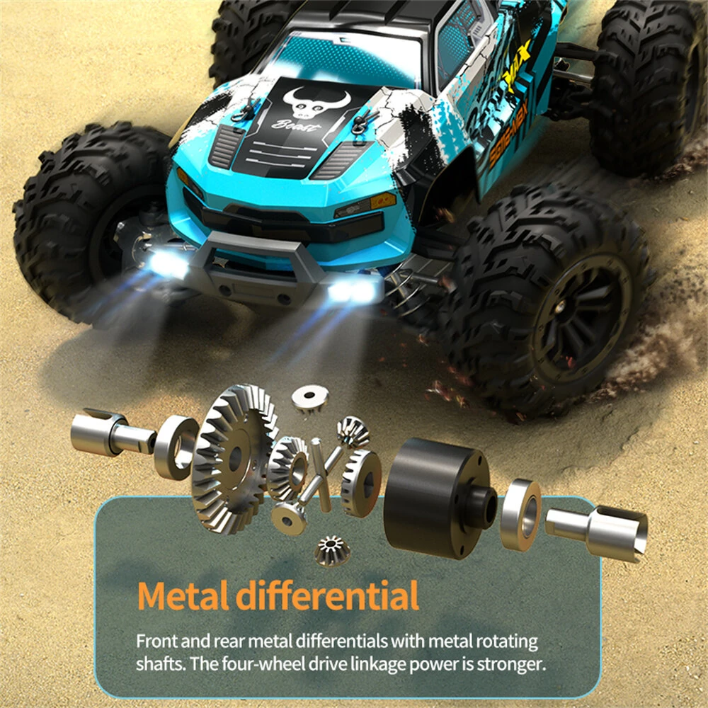 ZLL SG116 PRO/MAX 1/16 2.4G 4WD 80km/h Brushed/Brushless RC Car LED Light Off-Road Climbing Truck High Speed Full Proportional Vehicles Model RTR Toys — view 7