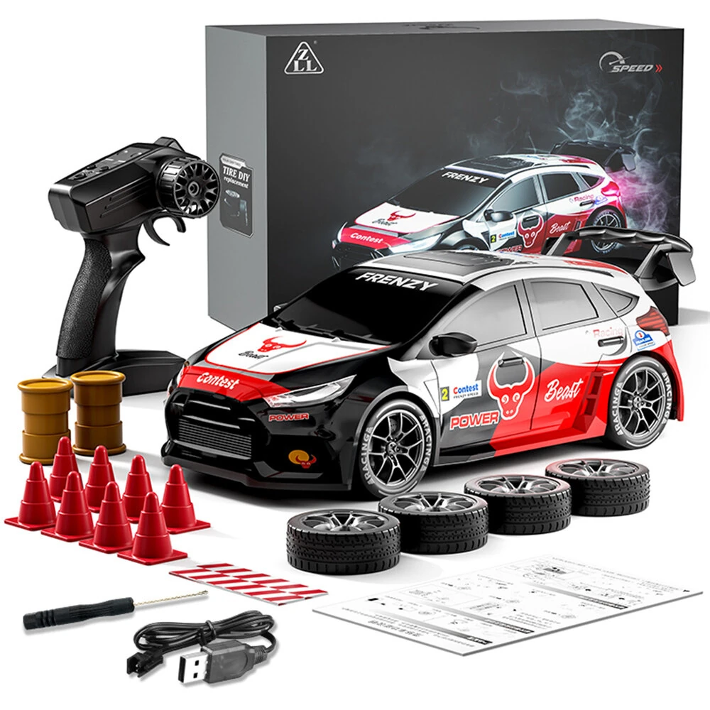 ZLL SG716 RTR 1/24 2.4G 4WD Drift RC Car Mini LED Light Pulling Remote Control Two Speed On-Road Racing Vehicle Model Boys Gifts Toys