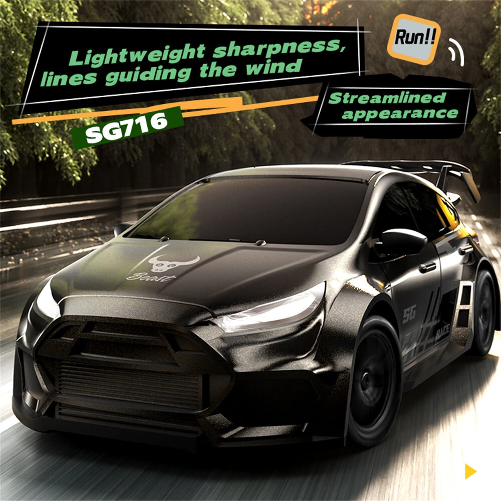 ZLL SG716 RTR 1/24 2.4G 4WD Drift RC Car Mini LED Light Pulling Remote Control Two Speed On-Road Racing Vehicle Model Boys Gifts Toys — view 5