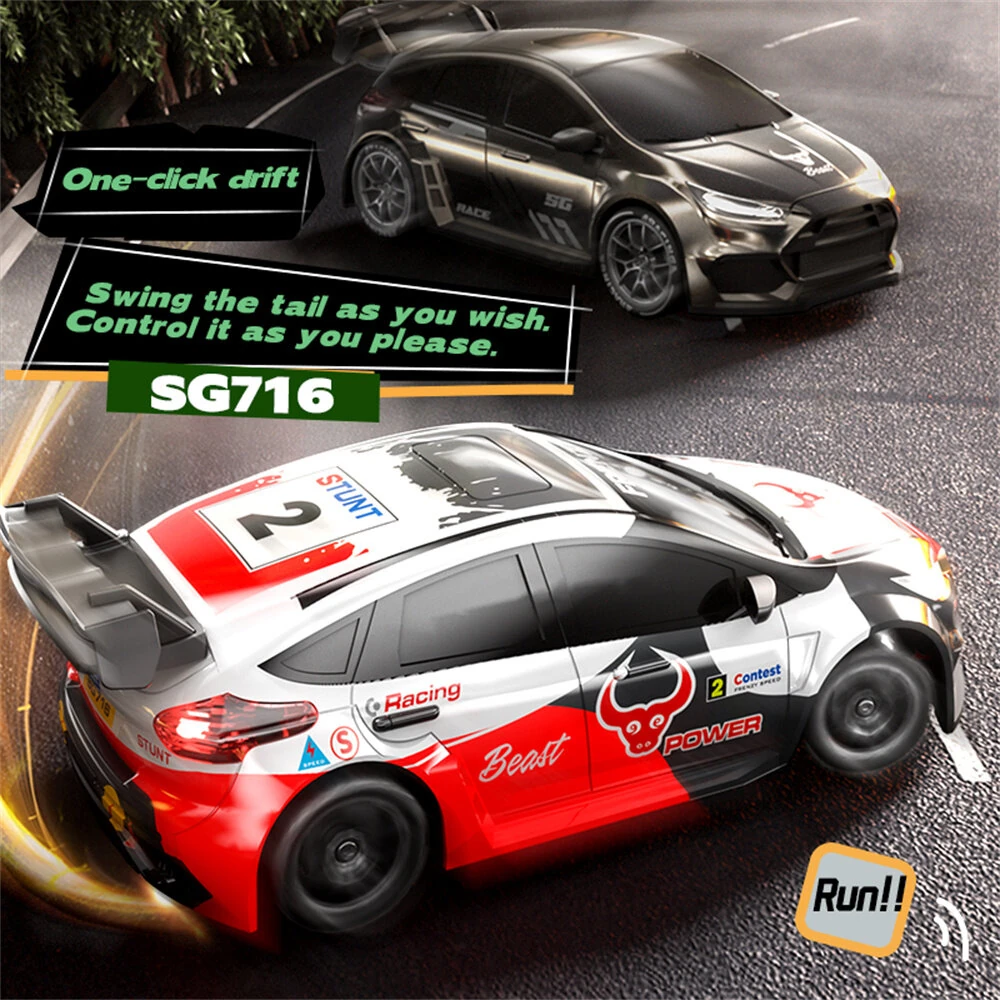 ZLL SG716 RTR 1/24 2.4G 4WD Drift RC Car Mini LED Light Pulling Remote Control Two Speed On-Road Racing Vehicle Model Boys Gifts Toys — view 6