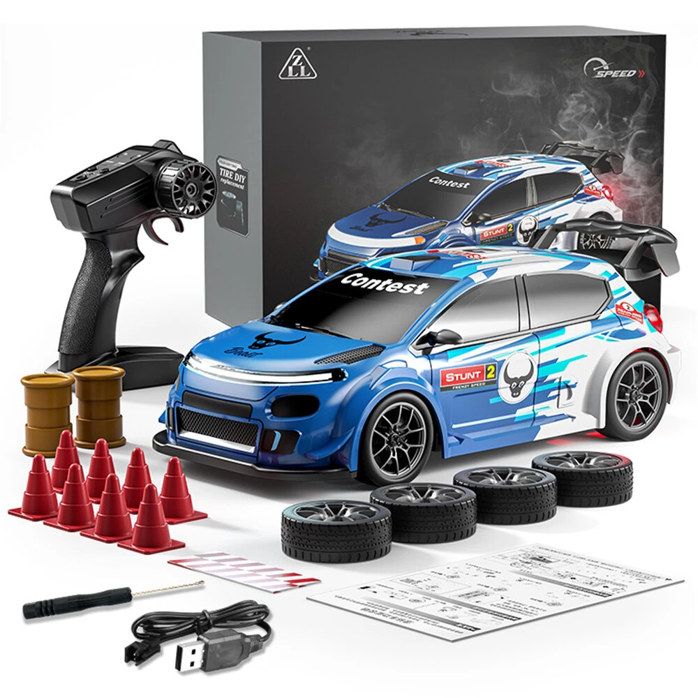 ZLL SG718 RTR 1/24 2.4G 4WD Drift RC Car Mini LED Light Remote Control High Speed On-Road Racing Vehicle Model Boys Gifts Toys