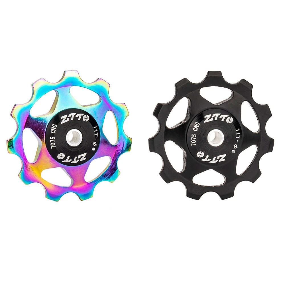 ZTTO 11T MTB Road Bicycle Rear Derailleur Jockеy Wheel Aluminum Alloy CNC Bearing Pulley Bike Guide Roller Idler 4mm 5mm 6mm — view 2
