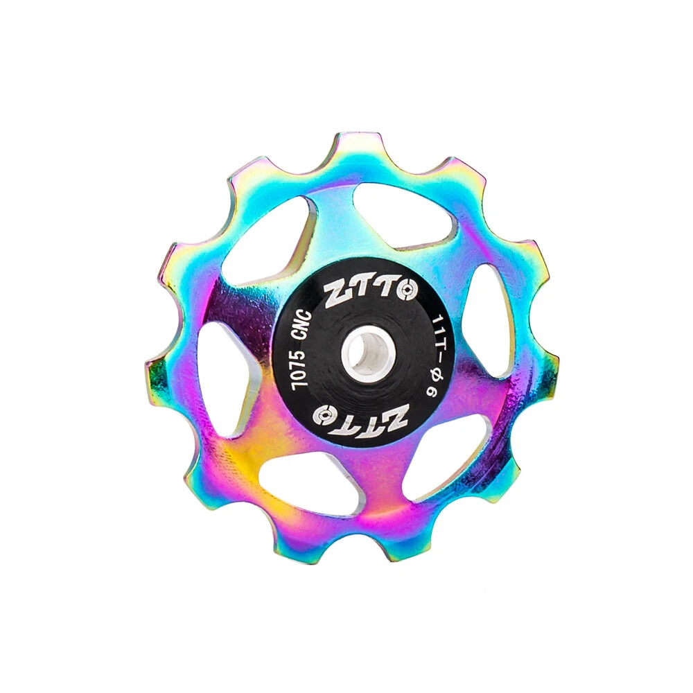 ZTTO 11T MTB Road Bicycle Rear Derailleur Jockеy Wheel Aluminum Alloy CNC Bearing Pulley Bike Guide Roller Idler 4mm 5mm 6mm — view 3