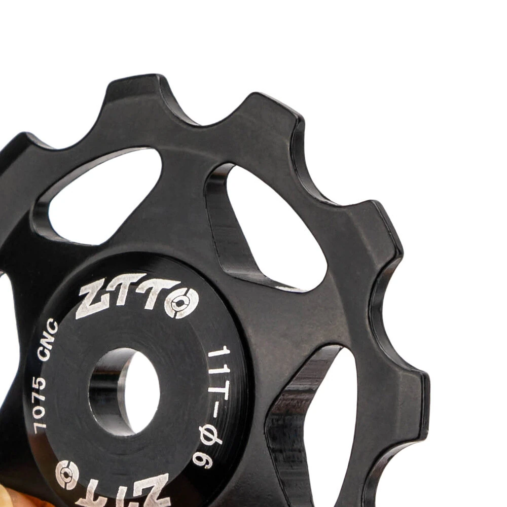ZTTO 11T MTB Road Bicycle Rear Derailleur Jockеy Wheel Aluminum Alloy CNC Bearing Pulley Bike Guide Roller Idler 4mm 5mm 6mm — view 5