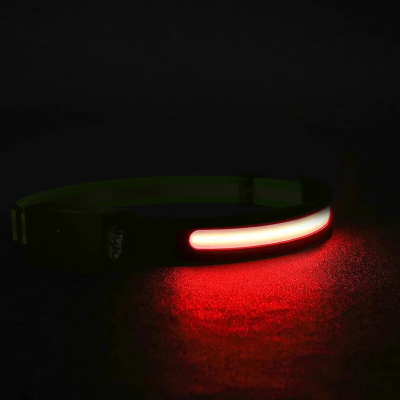 ZTTO 350LM COB Wave Sensor Smart LED Headlamp With USB Rechargeable Battery Yellow/Blue AUX Light Waterproof Head Lamp For Running Fishing Hunting Outdoor Flashlight Work Light Torch — view 10