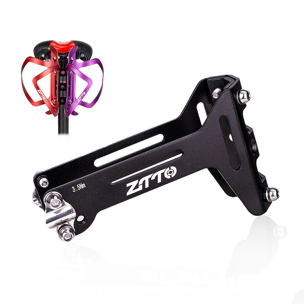 ZTTO Bicycle Saddle Bottle Extension Holder Tool Kit Aluminum Alloy Inner Tube Seat Universal Strap Fix for MTB Road Bike — ZTTO