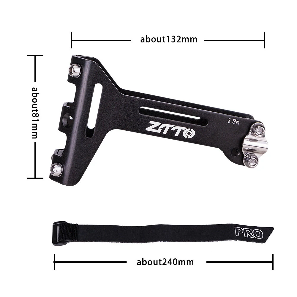 ZTTO Bicycle Saddle Bottle Extension Holder Tool Kit Aluminum Alloy Inner Tube Seat Universal Strap Fix for MTB Road Bike — view 11
