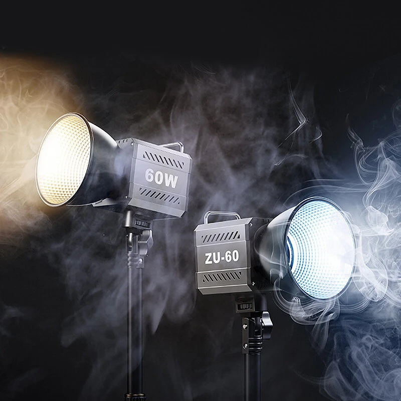 ZU60 60W COB Video Dimmable Light 2700-7500K Handheld Photographic LED Light for Photo Studio Film Camera Shooting Live Streaming — view 4