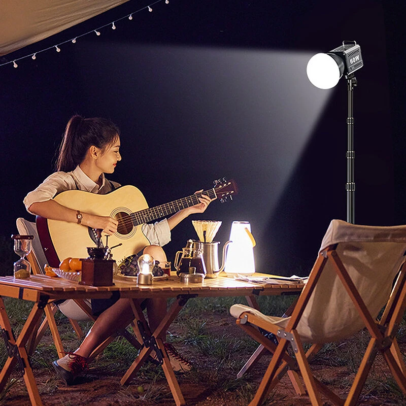 ZU60 60W COB Video Dimmable Light 2700-7500K Handheld Photographic LED Light for Photo Studio Film Camera Shooting Live Streaming — view 6