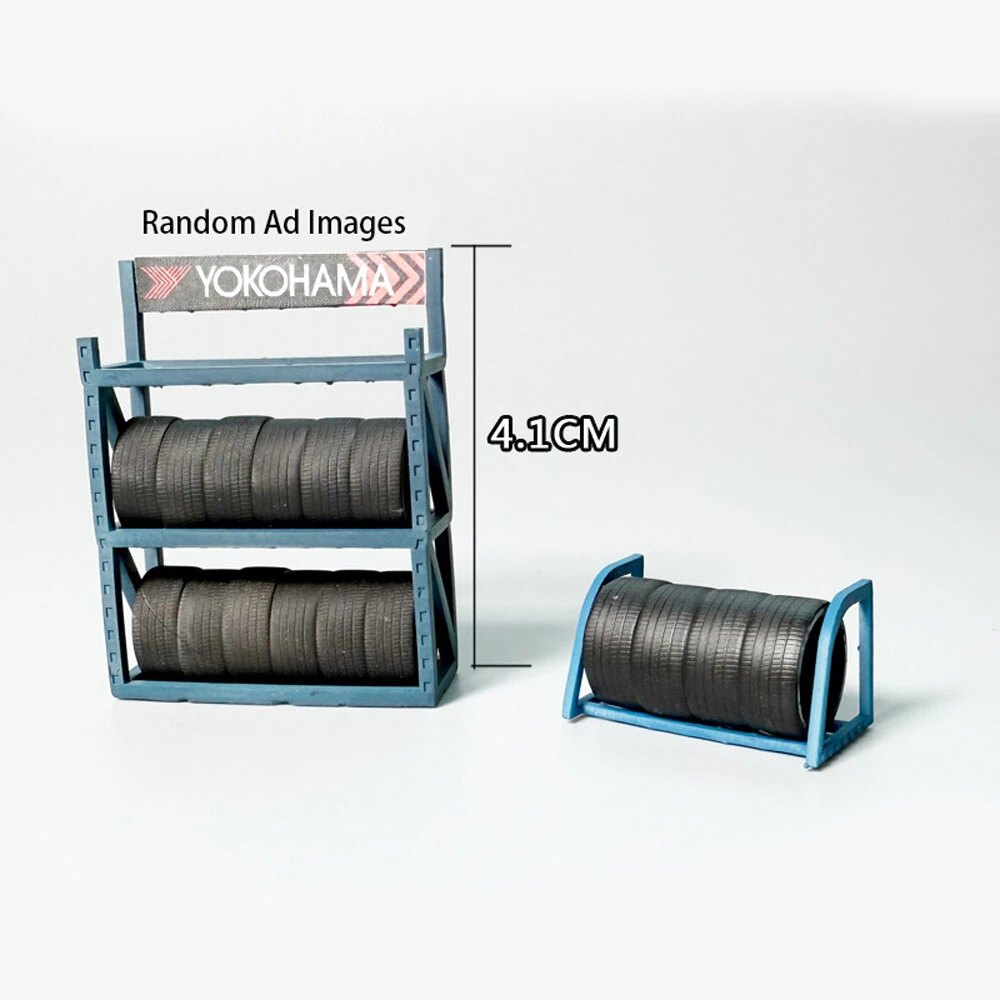 ZWZ Model 1/64 RC Car Parts Miniature Models Of Auto Repair Shop Tools 3D Printing Resin Decoration — view 11